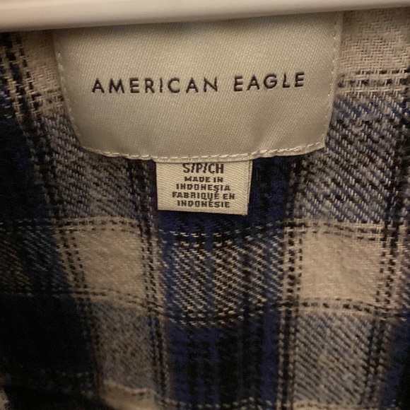 american eagle hooded flannel - Picture 2 of 4